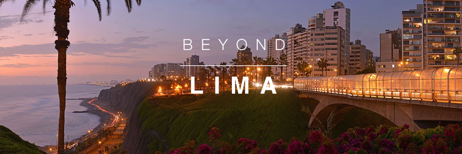Evening over the Pacific Ocean shoreline in Miraflores, part of Lima, Peru.