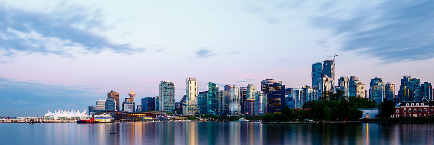A view of Vancouver from the water
